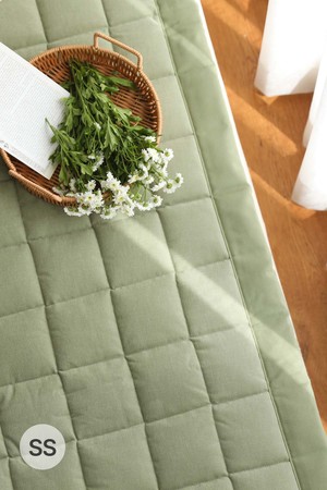 셔벗 면 누빔 사계절 침대패드 8color SS(110x205cm)