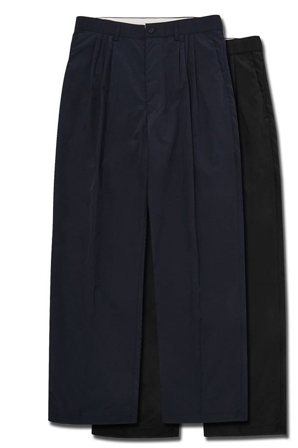 ENDOOR - 캐주얼팬츠 - 4-tuck line pants (dark navy)