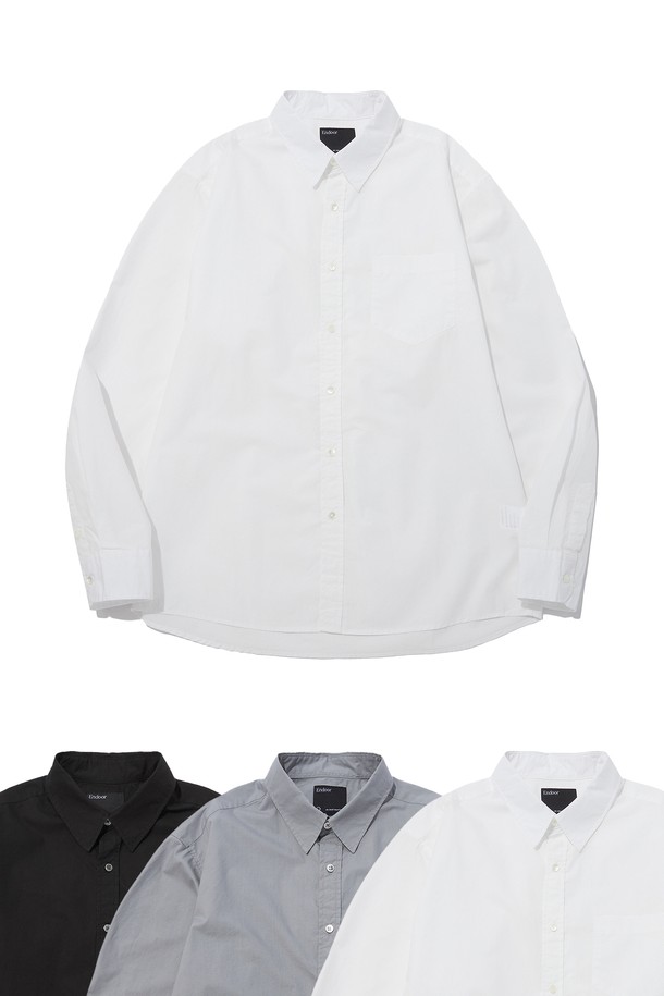 ENDOOR - 긴팔셔츠 - paper shirt (white)