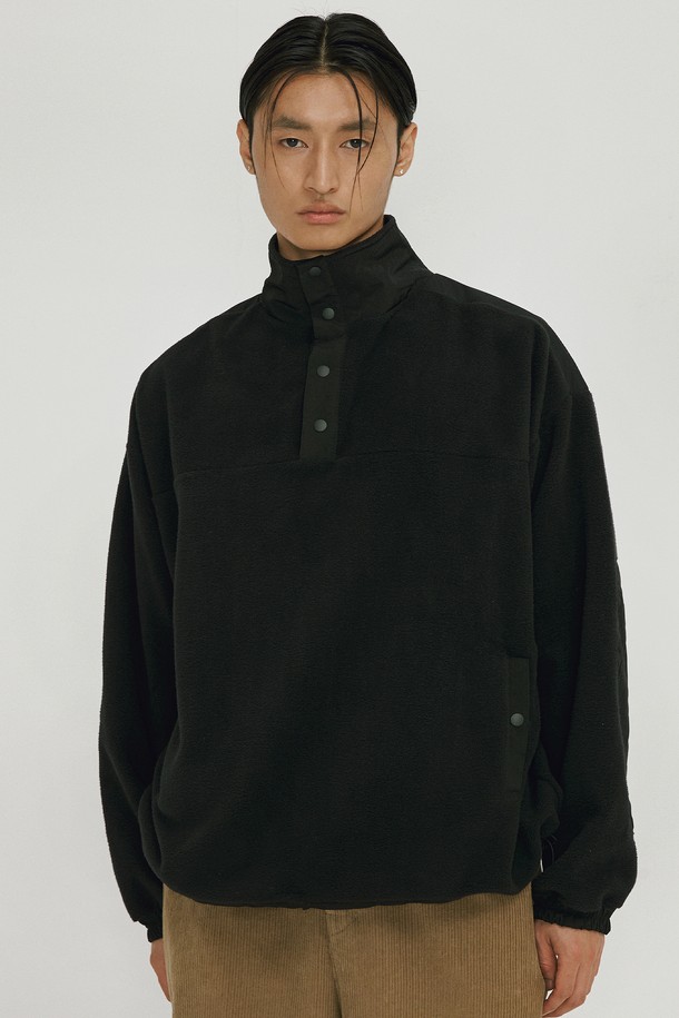 ENDOOR - 자켓 / 베스트 - fleece pullover jacket (black)