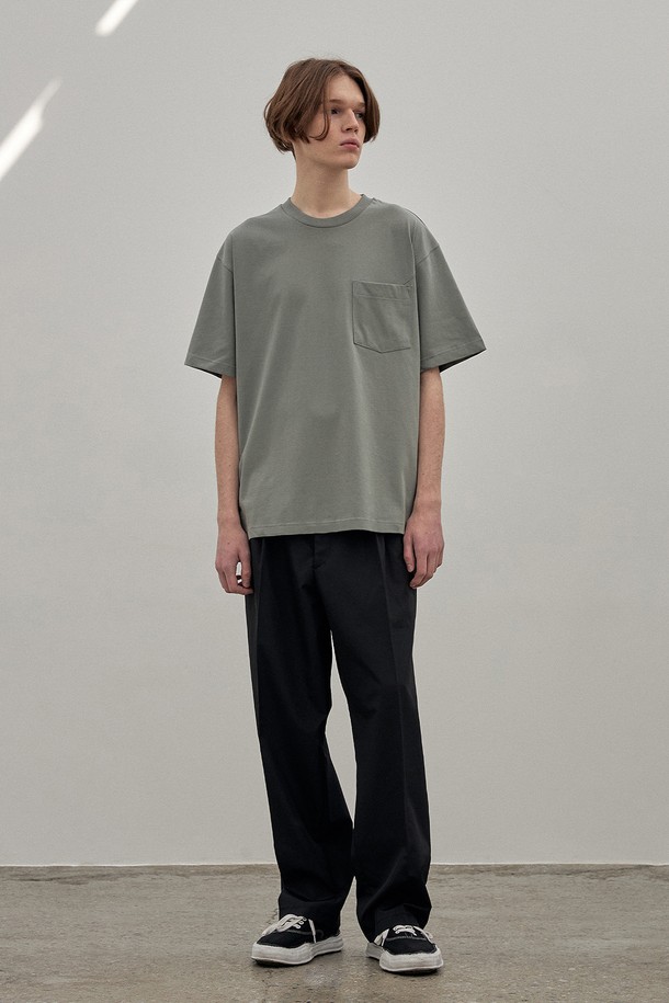 ENDOOR - 반팔티셔츠 - habit 1/2 tee (khaki)