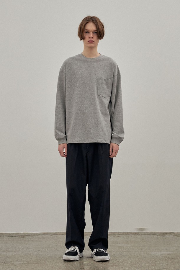 ENDOOR - 캐주얼팬츠 - 4-tuck line pants (dark navy)