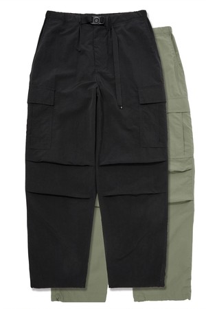 2-way wind cargo pants (black)