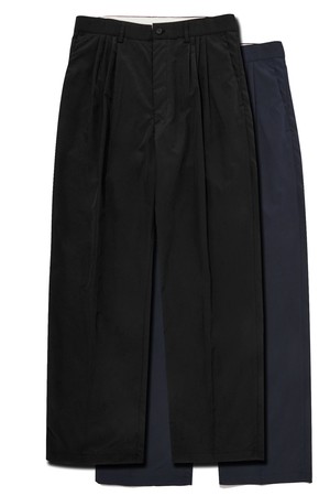 4-tuck line pants (black)