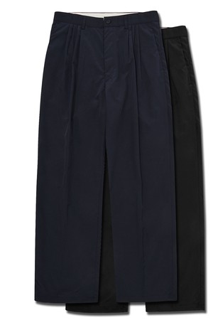 4-tuck line pants (dark navy)