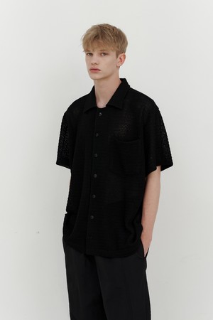 Crochet 1/2 shirts (black)