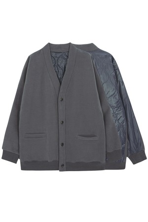 Liner cardigan (dark gray)