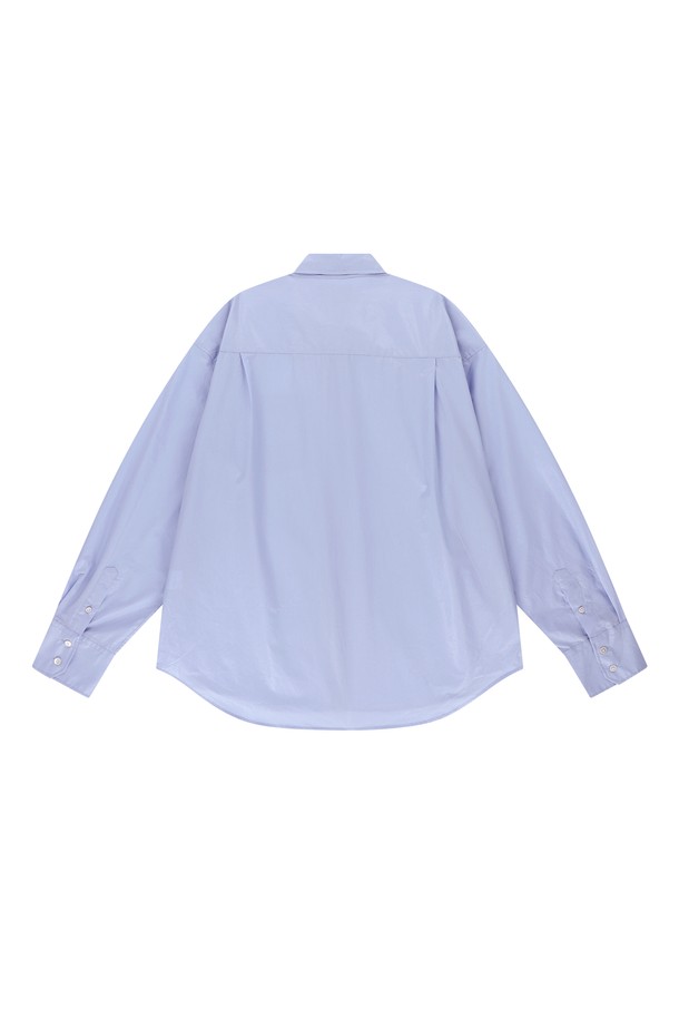 ENDOOR - 긴팔셔츠 - Over coating shirt (sky blue)