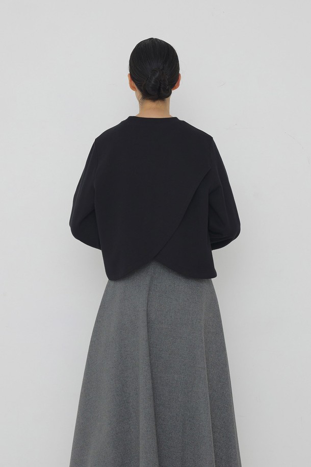 manuelle et guillaume - 스웻셔츠 - [리오더] Lyrique slit sweat top,바로발송