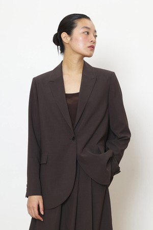 New summer crepe cool jacket brown