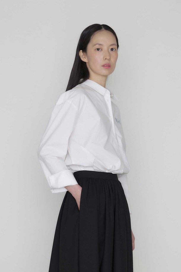 manuelle et guillaume - 셔츠 - MetG broderie shirt white