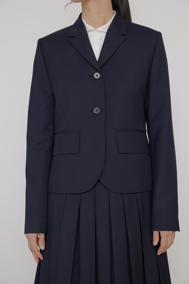 manuelle et guillaume - 자켓 - Tokyo navy wool jacket