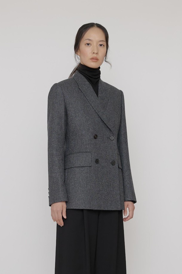 manuelle et guillaume - 자켓 - Wool peaked classic jacket