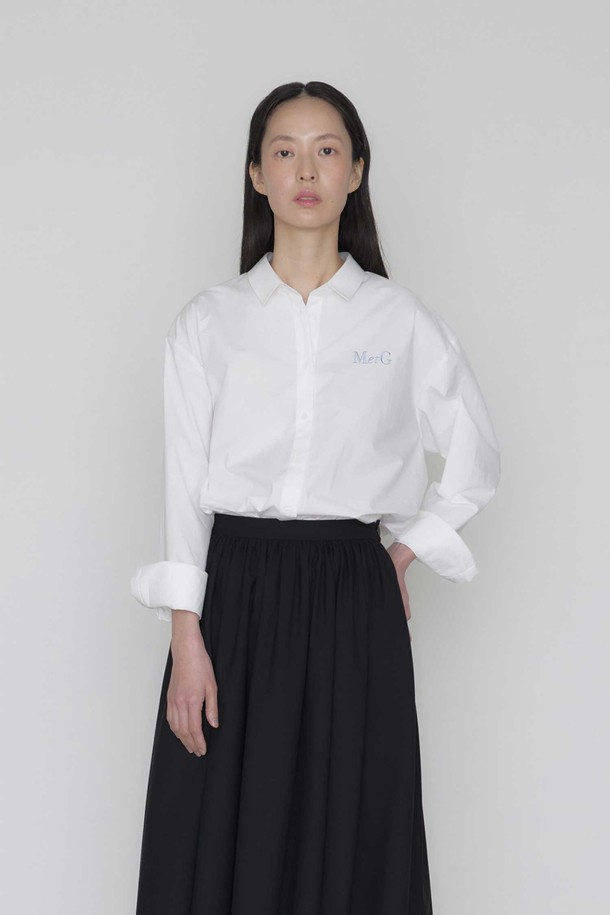 manuelle et guillaume - 셔츠 - MetG broderie shirt white