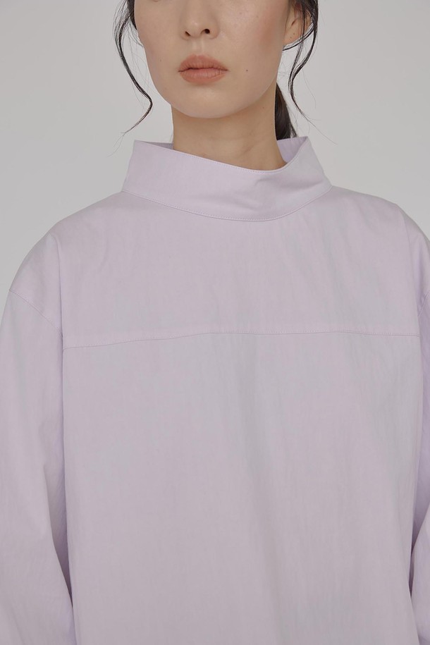 manuelle et guillaume - 셔츠 - Atelier mockneck shirt lilac