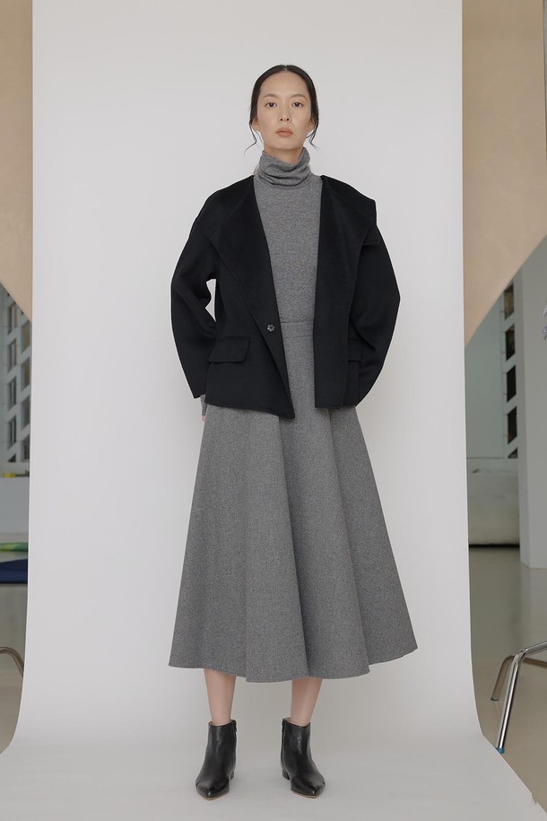 manuelle et guillaume - 자켓 - Lyrique handmade wool jacket black