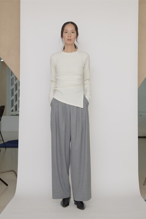 Real soft wool pants gray