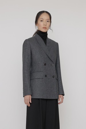 Wool peaked classic jacket