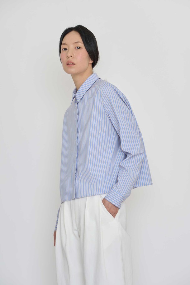 manuelle et guillaume - 셔츠 - Light mood stripe shirt