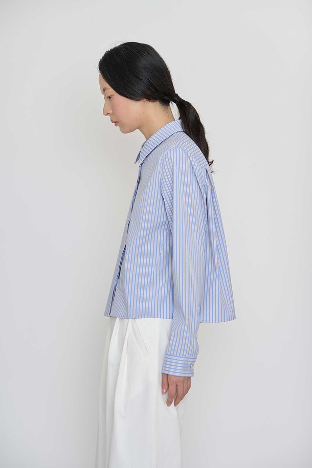 manuelle et guillaume - 셔츠 - Light mood stripe shirt