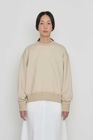 Solid beige sweat shirt