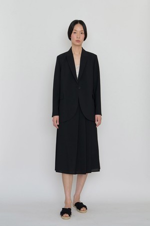New summer crepe cool jacket black