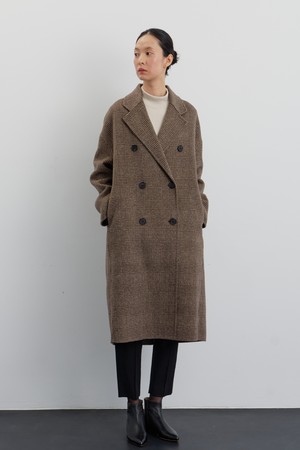 Manu handmade coat glencheck