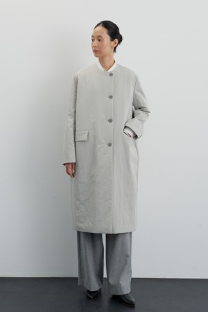 Manu warm coat dove gray
