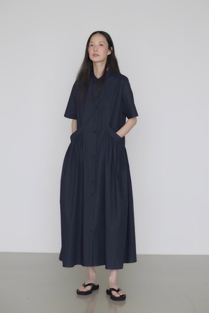 [26SS 재입고] Manu cotton summer dress navy