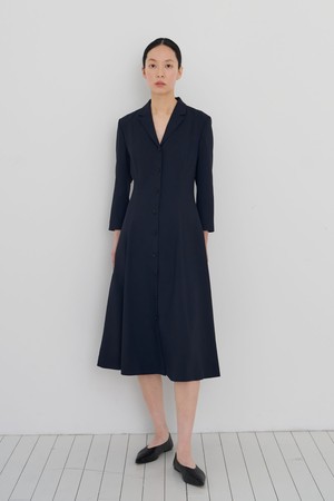 Lined soft tailored dress