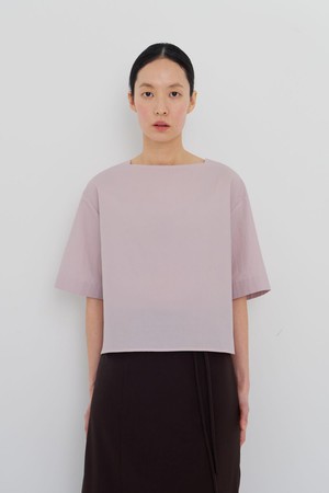 Boat neck top lavender