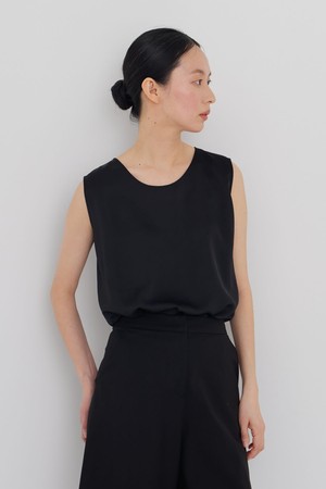 Satin mood top black