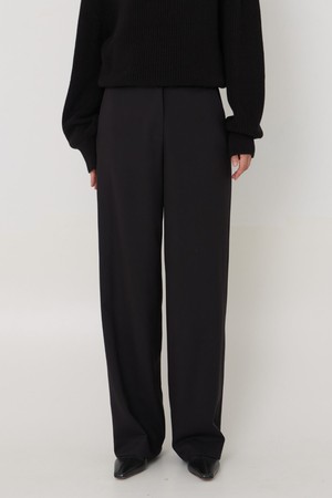 Compact straight pants