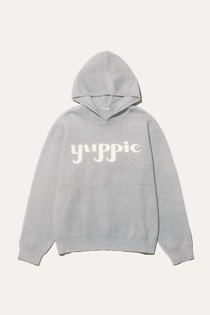 여성 yuppie 니트 후드 풀오버