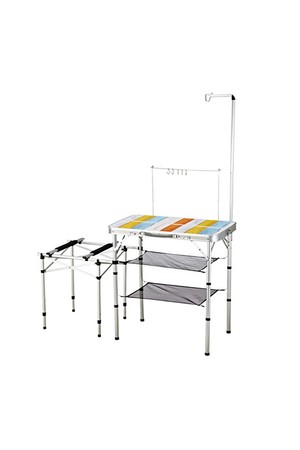 코베아 2웨이 키친 테이블2 M 높이조절 접이식 캠핑테이블