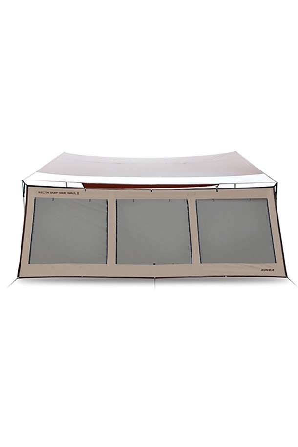 코베아 렉타타프 사이드월2 바람막이는 캠핑 및 아웃도어 활동에 적합한 사이드월입니다. 베이지와 브라운 색상으로 구성되었으며, 방수, 방풍, 자외선 차단 기능을 제공합니다. 420 x 170cm 크기의 폴리에스터 소재로 제작되었으며, 3000mm 내수압과 PU/발수 코팅으로 뛰어난 방수력을 자랑합니다.

본 제품은 비바람과 햇빛을 효과적으로 차단하여 쾌적한 캠핑 환경을 조성하며, 다용도로 활용 가능합니다. 1.4kg의 가벼운 무게로 휴대와 설치가 용이하며, 본체, 스틱핀 3개, 수납케이스로 구성되어 있습니다.

사이드월은 시선을 차단하여 프라이버시를 보호하고, 캠핑 공간을 더욱 아늑하게 만들어 줍니다.
