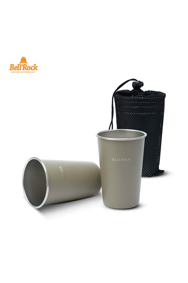 BellRock - 키친 - 벨락 스텐 올뉴 다용도컵 520ml 2P set(샌드)