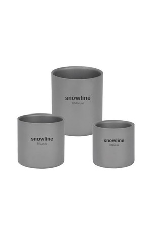 스노우라인 아웃도어 티타늄컵 3종 세트