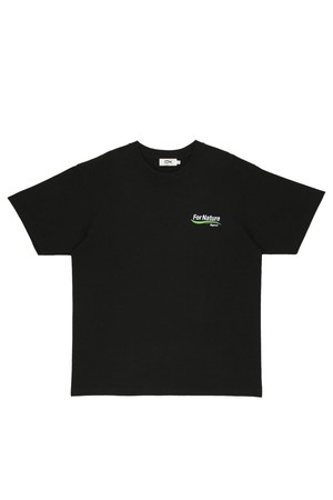[남녀 공용] 네이쳐 프린트 티셔츠 블랙