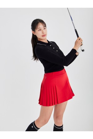 여성 골프 플리츠 큐롯 VLCUO801_RE