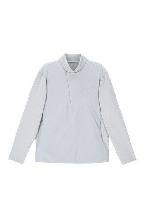 남성 우븐 패치 반집업 긴팔 티셔츠 VMTSPA06_LG_NOCOLOR-a