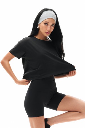 Breeze Crop Top | 3colors_BLACK-a