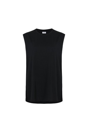 Easy Slit Sleeveless | 2colors_BLACK-a