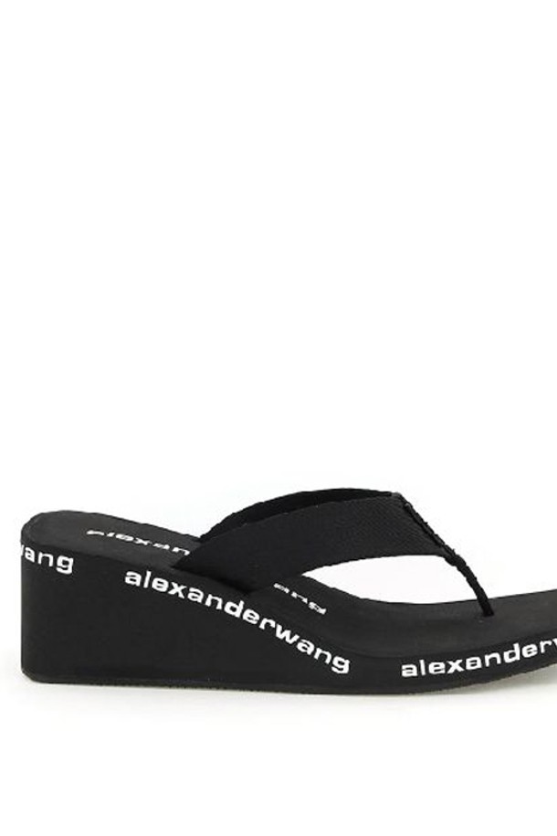 alexanderwang - 샌들/뮬/슬리퍼 - 알렉산더왕 웨지 플립플랍/30321S019 001