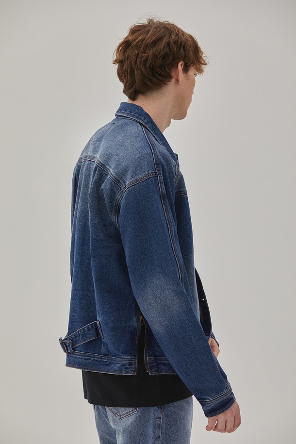 CORK - 블루종/점퍼 - DENIM RAGLAN SLEEVE JACKET INDIGO