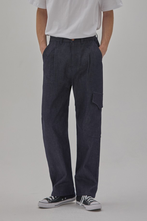 CORK - 데님 - DENIM SELVEDGE SIDE POCKET PANTS INDIGO