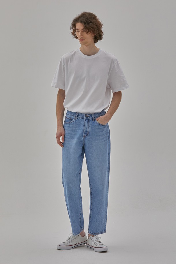 CORK - 데님 - DENIM COMFORT ANKLE CROPPED PANTS INDIGO