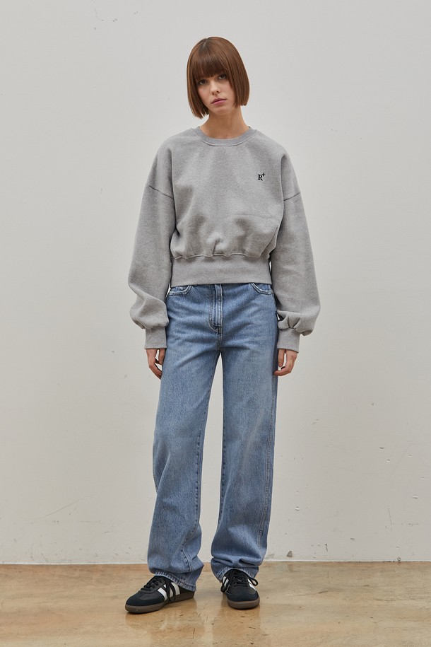 RYUL+WAI: - 데님 - DENIM CLASSIC STRAIGHT LONG PANTS BLUE