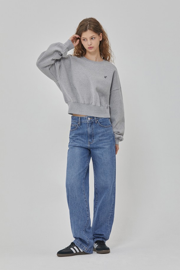 RYUL+WAI: - 데님 - DENIM BASIC SEMI WIDE PANTS INDIGO