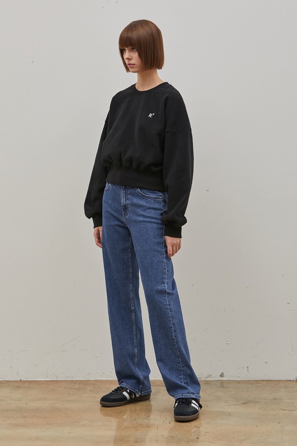 RYUL+WAI: - 데님 - DENIM STRAIGHT FIT BASIC PANTS INDIGO